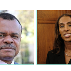 Photograph of event speakers