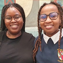 Photograph of Tadalisika Zulu and Esther Barakengera.