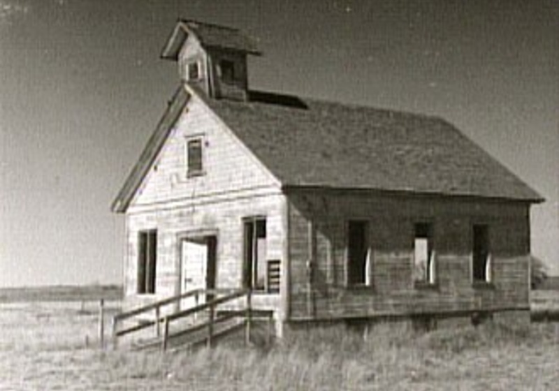 Historic Baptist church building in Blackdom, New Mexico