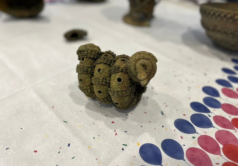 Close-up of an Igbo‑Ukwu artefact